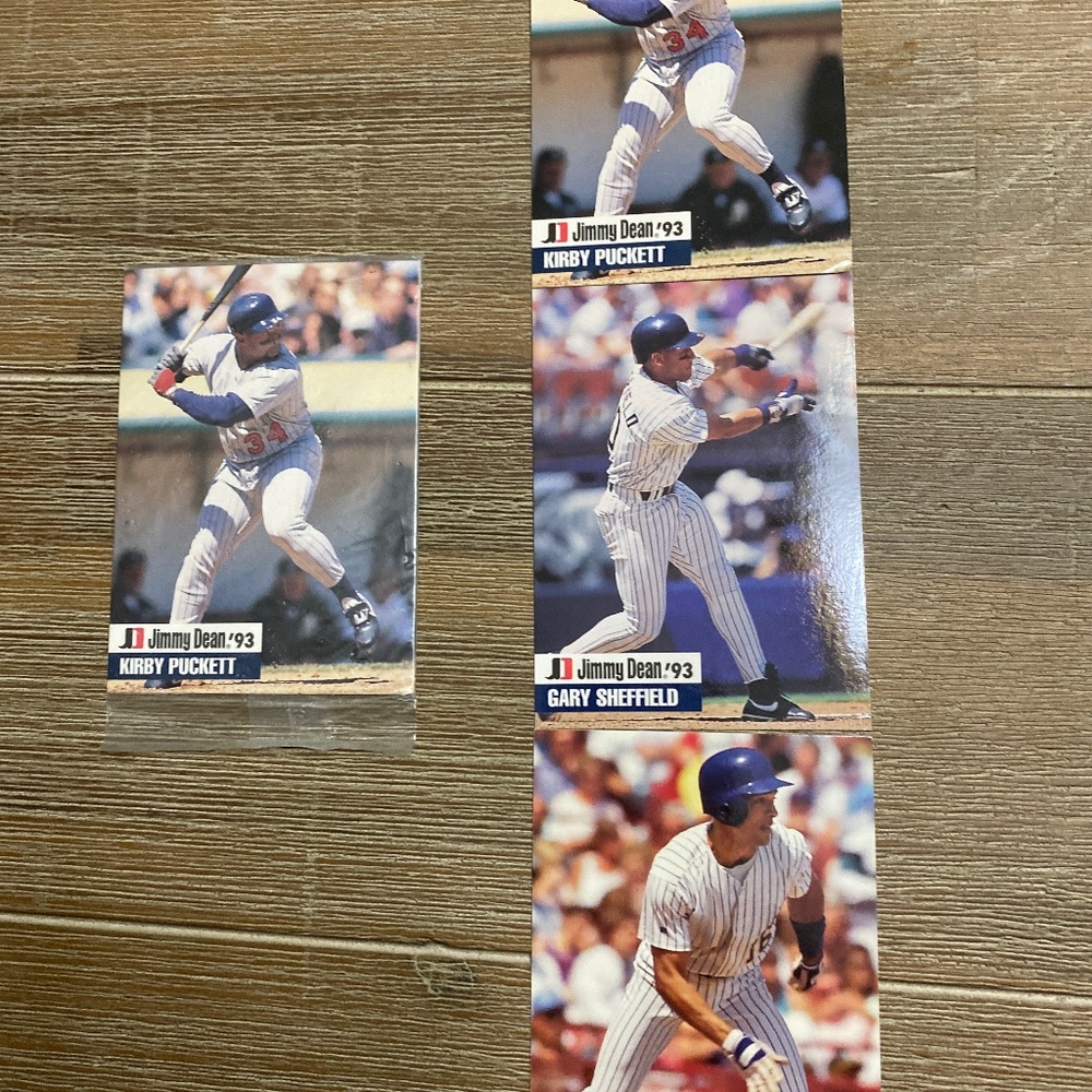 Package of 3 Baseball cards- as originally sealed- for  1993,